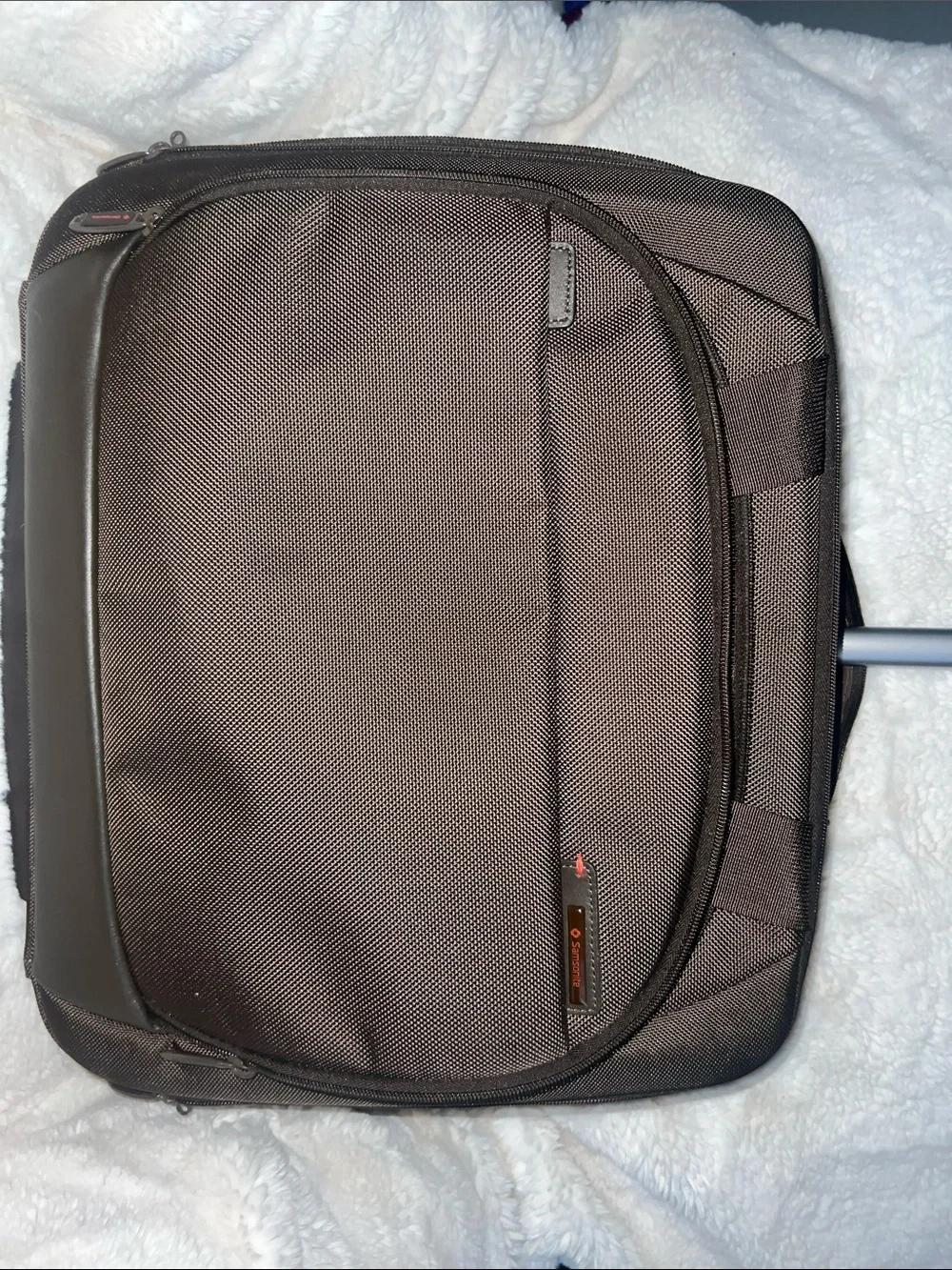 Samsonite Brown Rolling Travel luggage with Telescoping Handle